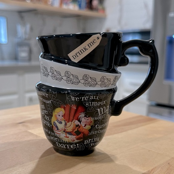 Disney Other - Disney Parks Exclusive Alice in Wonderland Triple Stack Quotes Ceramic Mug